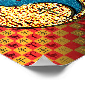 Äsche und Wasserpferd Poster (Ecke)