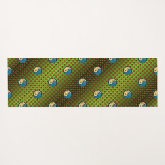 Äsche und Wasserziege Yogamatte (Rückseite (Horizontal))