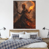 Asche von Zariyah Leinwanddruck (Insitu (Schlafzimmer))