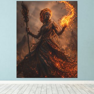 Asche von Zariyah Leinwanddruck