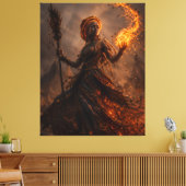 Asche von Zariyah Leinwanddruck (Insitu (Wohnzimmer))