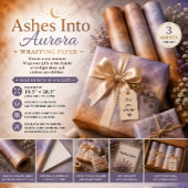 Asche wird zu Aurora Geschenkpapier Set