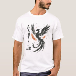 Asche zu Luft, steigender Phönix Mark T-Shirt