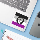 Ascheextest Aufkleber (Laptop mit iPhone)