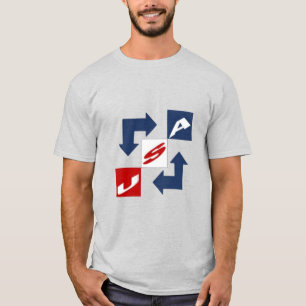 Aschefarbenes T-Shirt für Männer DESIGN USA
