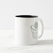 Aschen-Grau-Basketball Zweifarbige Tasse (VorderseiteRechts)