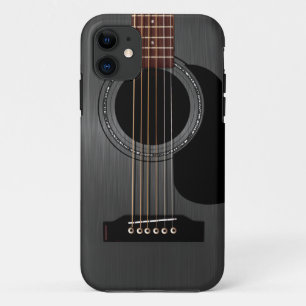 Aschen-schwarze Akustikgitarre Case-Mate iPhone Hülle