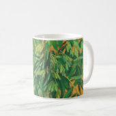 Aschenbaum, grüngelbe Sommergärten, Blumenkunst Kaffeetasse (VorderseiteRechts)