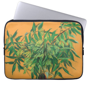 Aschenbaum, grüngelbe Sommergärten, Blumenkunst Laptopschutzhülle