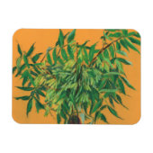 Aschenbaum, grüngelbe Sommergärten, Blumenkunst Magnet (Horizontal)