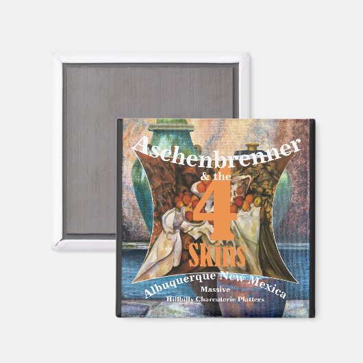 Aschenbrenner und 4 Skins Albuquerque NM Magnet (Vorderseite/Rückseite)