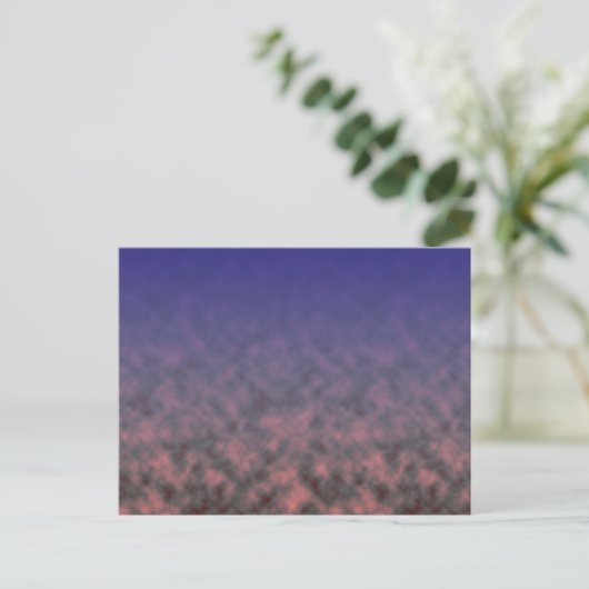 Aschenfall Nachglühen Postkarte (Stehend Vorderseite)