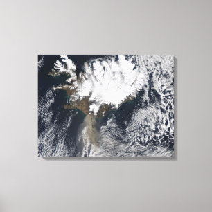 Aschenfeder von Eyjafjallajokull Vulkan, Icelan Leinwanddruck