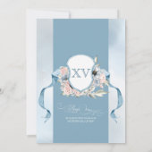 Aschenputtel Burg Fairy Tale Quinceanera Einladung (Rückseite)