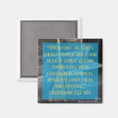 Aschenputtel Colossians 3:12 Magnet (Vorderseite/Rückseite)