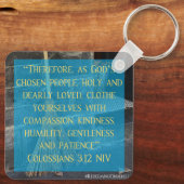 Aschenputtel Colossians 3:12 Schlüsselanhänger (Rückseite)