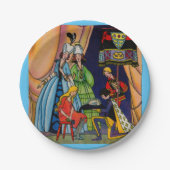 Aschenputtel, der Prinz und der Glaspantoffel Pappteller (Vorderseite)