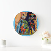 Aschenputtel, der Prinz und der Scheiber Große Wanduhr (Zuhause)