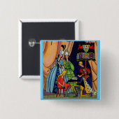 Aschenputtel, der Prinz und die Scheibe Button (Vorne & Hinten)