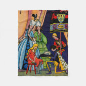 Aschenputtel, der Prinz und die Scheibe Fleecedecke (Vorderseite)