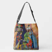 Aschenputtel, der Prinz und die Scheibe Tragetaschen Mit Langen Trägern (Rückseite)