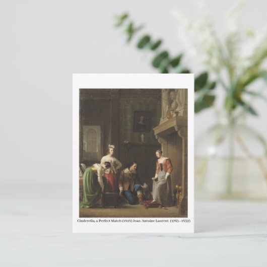 Aschenputtel, eine perfekte Match (1818) Postkarte (Stehend Vorderseite)