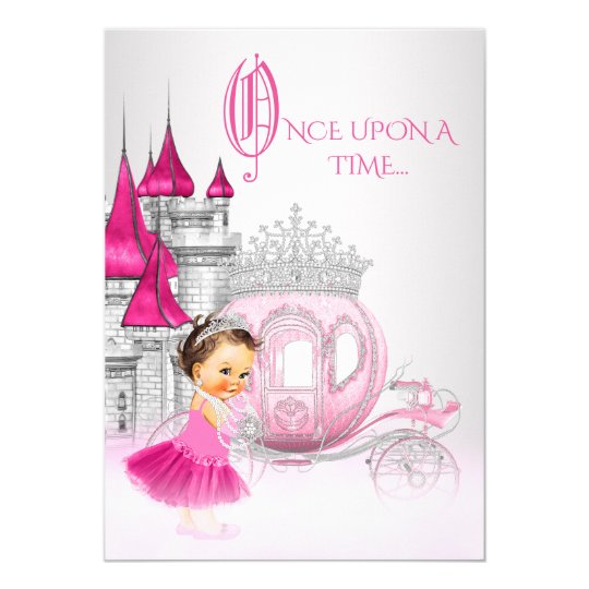 Aschenputtel Einst Rosa Prinzessin Birthday Einladung Zazzle De