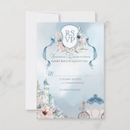 Aschenputtel Fairytale Elegante RSVP Karte