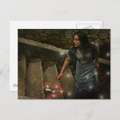 Aschenputtel hat ihre Slipper-Postkarte verloren Postkarte (Vorne/Hinten)