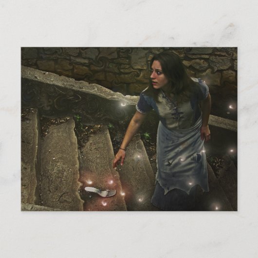 Aschenputtel hat ihre Slipper-Postkarte verloren Postkarte (Vorderseite)