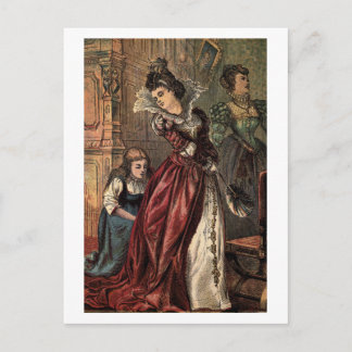 Aschenputtel hilft ihren Schwestern Postkarte