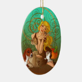 Aschenputtel Keramikornament (Rechts)