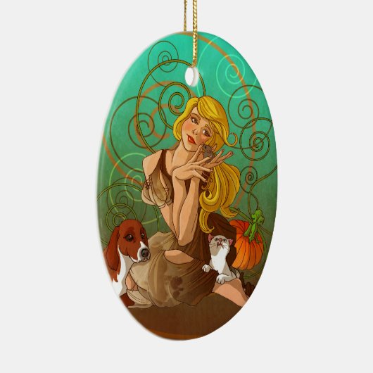 Aschenputtel Keramikornament (Rechts)