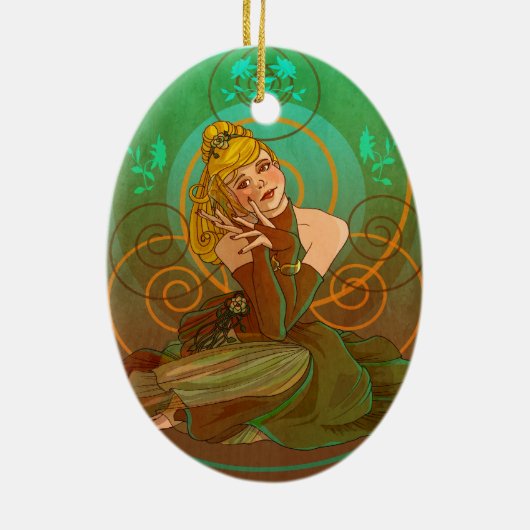 Aschenputtel Keramikornament (Hinten)