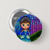 Aschenputtel-Knopf Button (Vorne & Hinten)