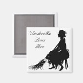 Aschenputtel lebt hier Magnet (Vorderseite/Rückseite)