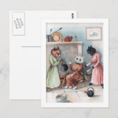 Aschenputtel, Louis Wain Postkarte (Vorne/Hinten)