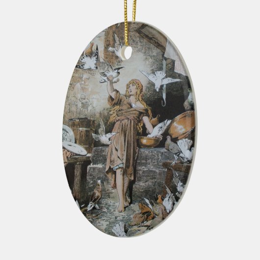 Aschenputtel - Märchen - Grimm Keramik Ornament (Links)