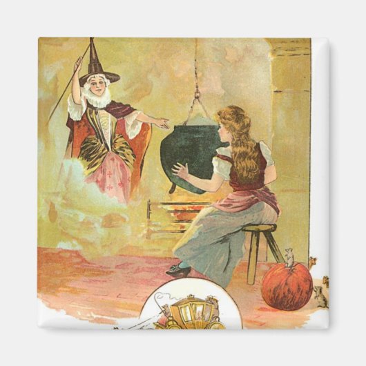 Aschenputtel Märchen Magnet (Vorne)