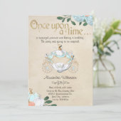 Aschenputtel Märchen Prinzessin Kutsche Einladung (Stehend Vorderseite)