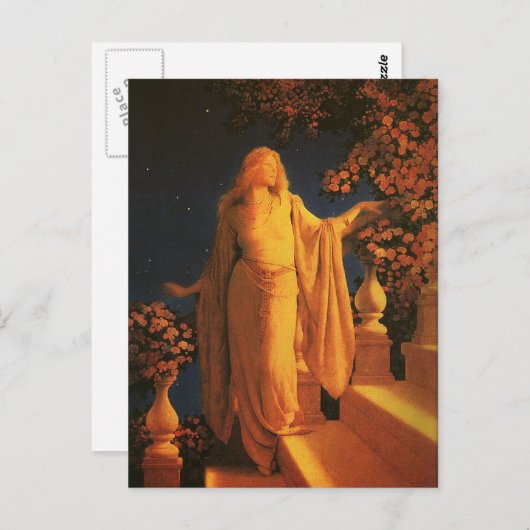 Aschenputtel, Maxfield Parrish Postkarte (Vorne/Hinten)