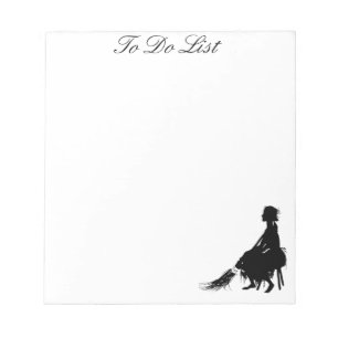 Aschenputtel muss Notepad auflisten Notizblock