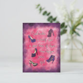 Aschenputtel - neue Schuhe können Ihr Leben veränd Postkarte (Stehend Vorderseite)