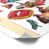 Aschenputtel, Papierpuppe, Louis Wain Poster (Ecke)