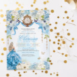 Aschenputtel Princess Light Blue und Gold Sweet 16 Einladung<br><div class="desc">Ein Märchentraum wird wahr. Ihr besonderer Tag verdient ein ganz besonderes Einladungs-Design. Ich habe viel Zeit und Mühe darauf verwendet, diese Einladung zu entwerfen, und ich bin damit in LIEBE. Ich hoffe, du bist auch! Diese Aschenputtel bietet so viele kleine luxuriöse Touchs, die sich perfekt für Ihren Königsball eignen. Goldverglasung,...</div>