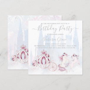 Aschenputtel Prinzessin Geburtstagsfeier für jede  Einladung