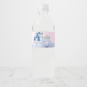 Aschenputtel Prinzessin Wasserflaschen Etiketten