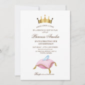 Aschenputtel-Schlägerin Prinzessin Birthday Party Einladung (Vorderseite)