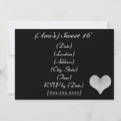 Aschenputtel-Schloss-diamante de Einladung (Rückseite)