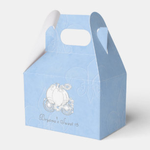 Aschenputtel Silber-Kutsche Blaue Partygeschenk-Bo Geschenkschachtel